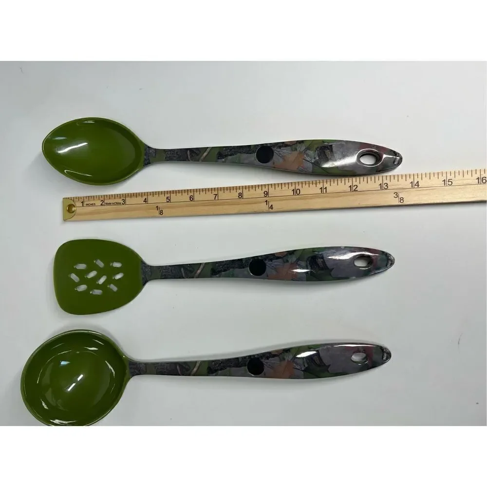 Camo Melamine Utensil Set Three (3) Pieces CB Outdoor
